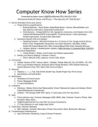 Windows & Android Tablets and Phones Handout