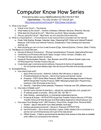 Cloud Services Handout