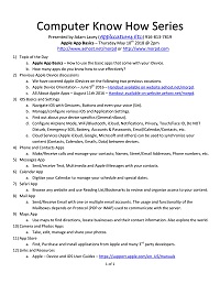 Apple App Basics Handout