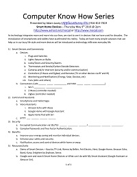 Smart Home Devices Handout