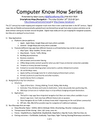 Smartphone Maps/Navigation Handout