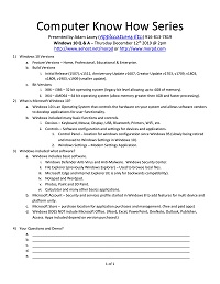 Windows 10 Q&ampA Handout